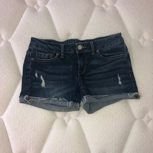 Aeropostale distressed jean shorts